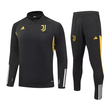 Juventus 1/4 Zip Tracksuit 2023/24 Black - gogoalshop