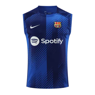 Barcelona Pre-Match Sleeveless Top 2023/24 Blue - gogoalshop
