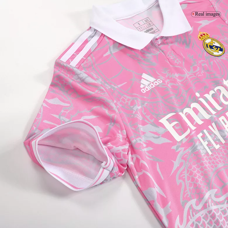 Real Madrid x Chinese Dragon Soccer Jersey 2023/24 （pink） - gogoalshop