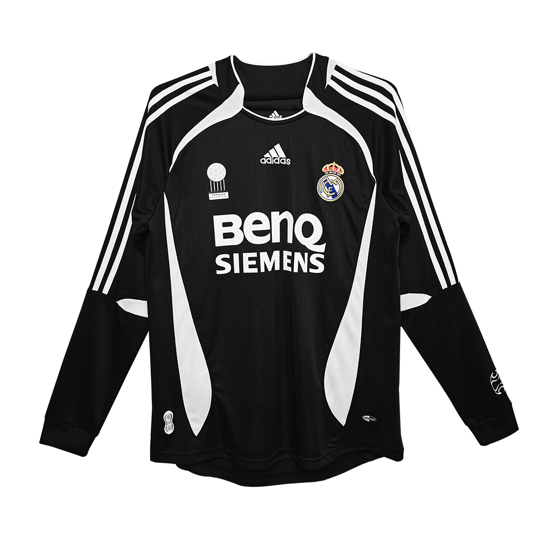 Vintage Soccer Jersey Real Madrid Away Long Sleeve 2006/07 | Gogoalshop