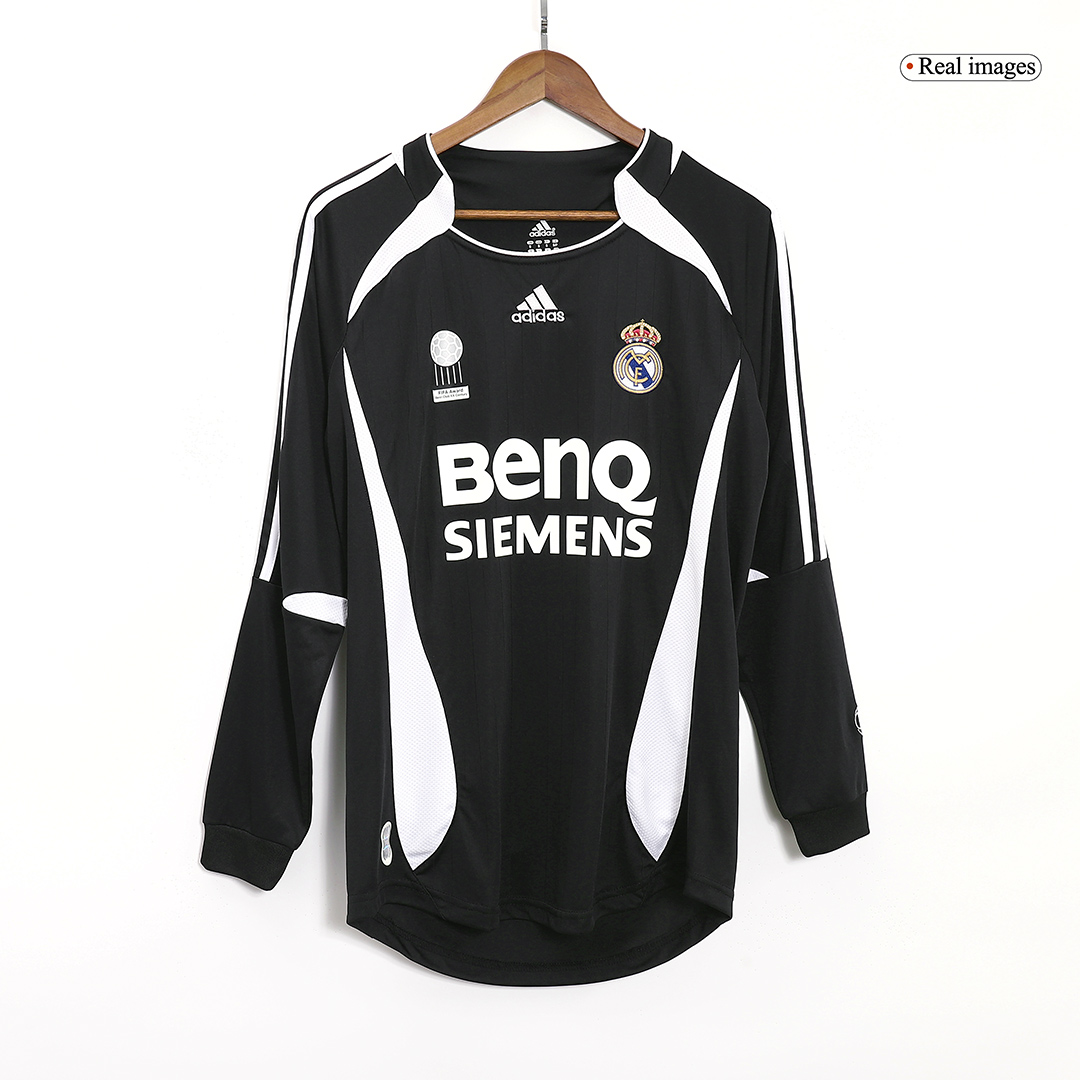 Retro Soccer Jersey Real Madrid Away Long Sleeve 2006/07 - gogoalshop