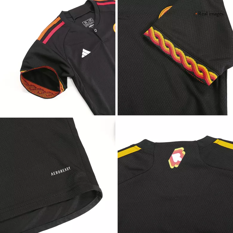 Roma Third Away Kids Soccer Jerseys Kit 2023/24 - gogoalshop