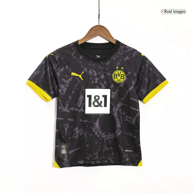 Borussia Dortmund Away Kids Soccer Jerseys Kit 2023/24 - gogoalshop