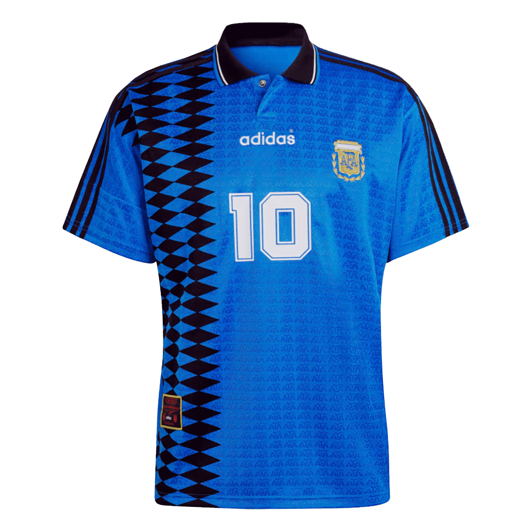 Retro Soccer Jersey #10 Argentina Away 1994 - gogoalshop