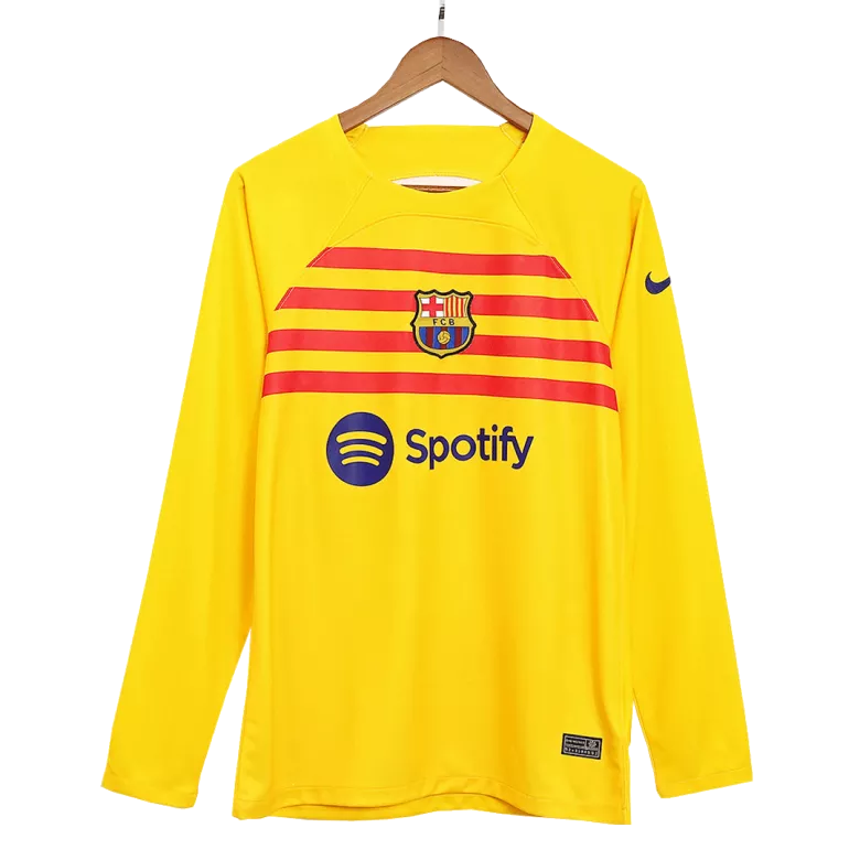 Barcelona Fourth Away Long Sleeve Soccer Jersey 2022/23 - gogoalshop