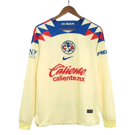 Club America Home Long Sleeve Soccer Jersey 2023/24 - gogoalshop
