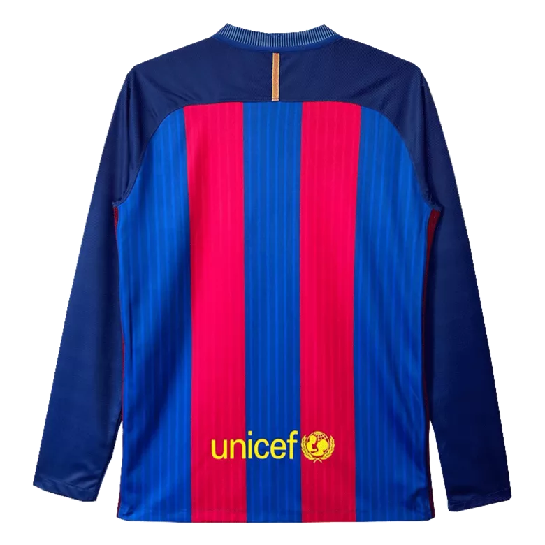 Vintage Soccer Jersey Barcelona Home Long Sleeve 16/17 - gogoalshop