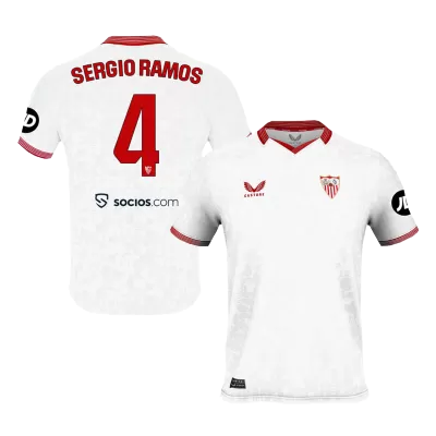 SERGIO RAMOS #4 Sevilla Home Soccer Jersey 2023/24 Gogoalshop