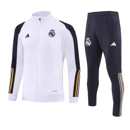 Real Madrid Jacket Tracksuit 2023/24 Kids White - gogoalshop