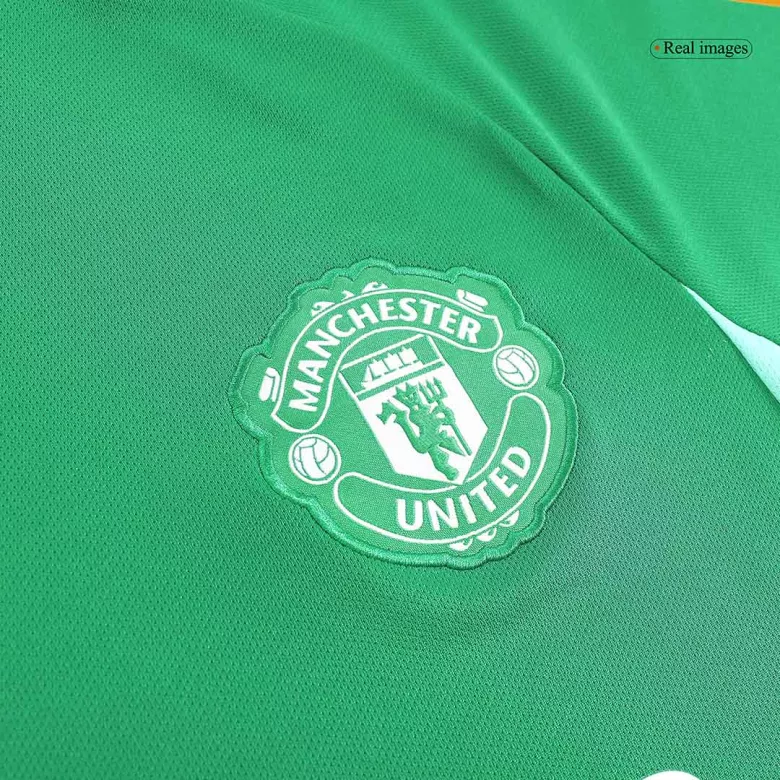 Manchester United Pre-Match Soccer Jersey 2023/24 Green - gogoalshop