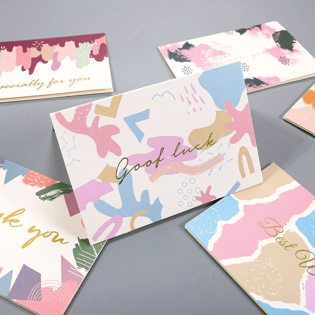 1 Pcs Random Style Personalized Message Greeting Card - gogoalshop