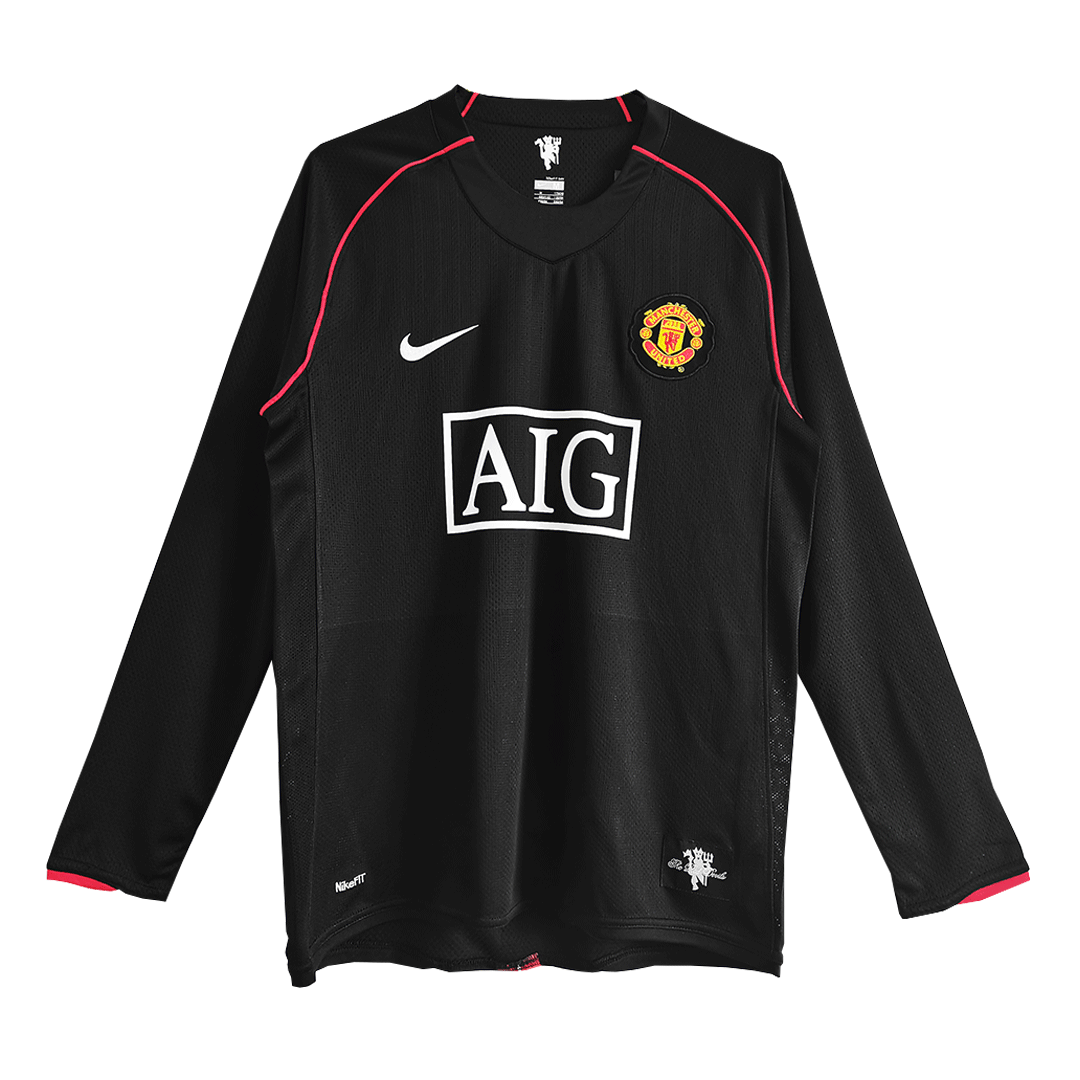Vintage Soccer Jersey Manchester United Away Long Sleeve 2007/08