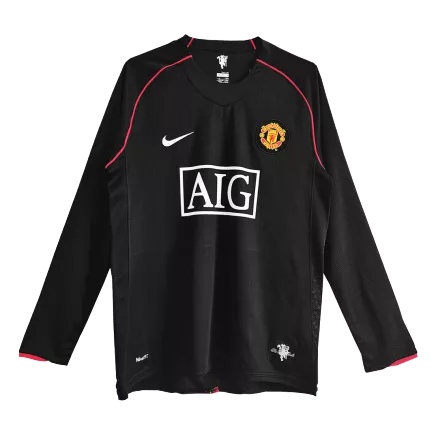 Vintage Soccer Jersey Manchester United Away Long Sleeve 2007/08 - gogoalshop