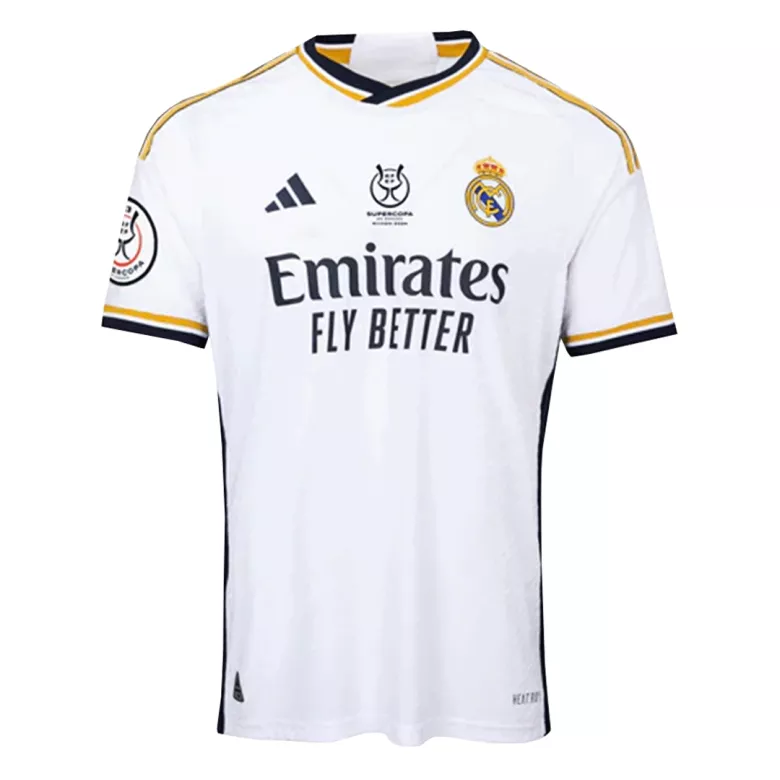 CAMPEONES #13 Real Madrid Campeones Supercopa Home Authentic Soccer Jersey 2023/24 - gogoalshop