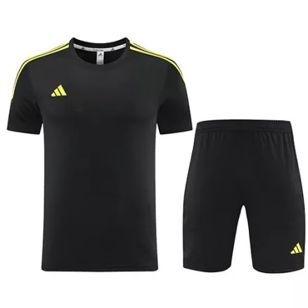 Customize Team Jersey Kit(Shirt+Short) Black&Yellow AD02 - gogoalshop