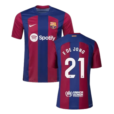 F. DE JONG #21 Barcelona Home Soccer Jersey 2023/24 - gogoalshop