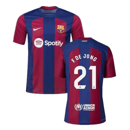 Flocage F. De Jong #21 - Barcelone Third 2020-2021 - Neuf Sans Emballage