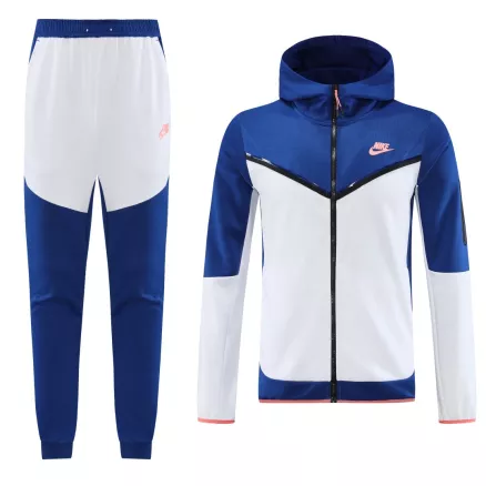 Customize Hoodie Training Kit (Jacket+Pants) Blue&White - gogoalshop