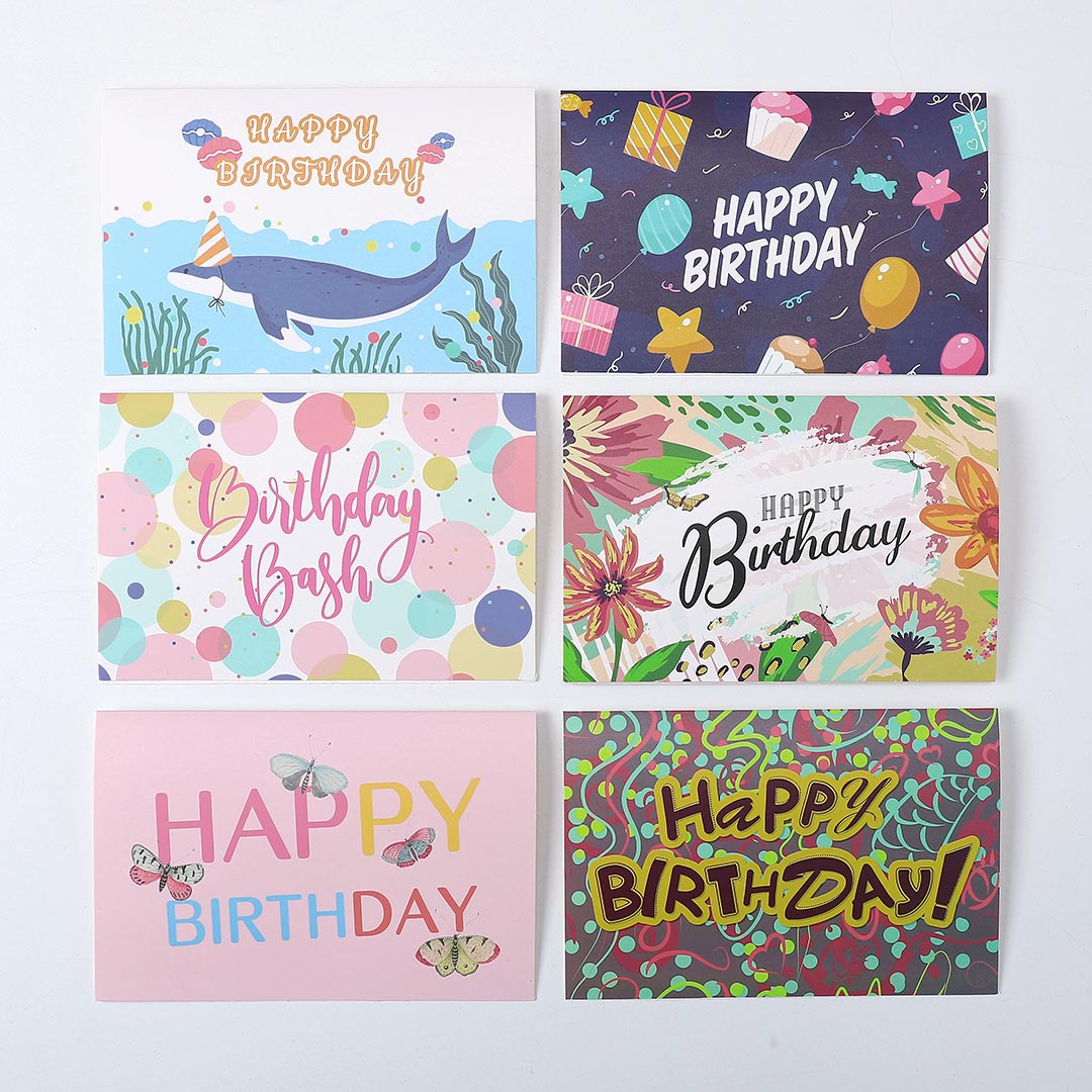 1 Pcs Random Style Personalized Birthday Greeting Card - gogoalshop