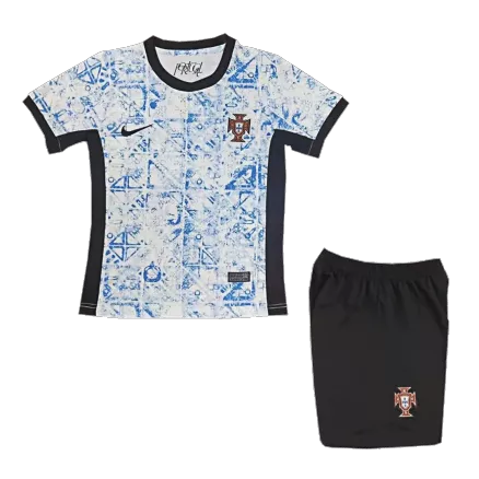 Portugal Away Kids Soccer Jerseys Kit EURO 2024 - gogoalshop