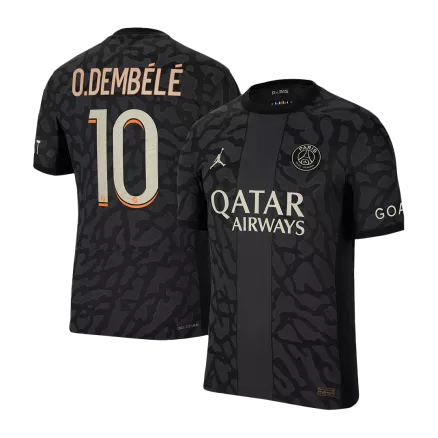 O.DEMBÉLÉ #10 PSG Third Away Authentic Soccer Jersey 2023/24 - gogoalshop