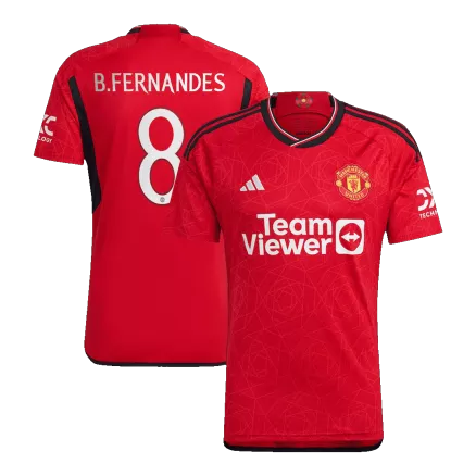 B.FERNANDES #8 Manchester United Home Jersey 2023/24 - UCL - gogoalshop