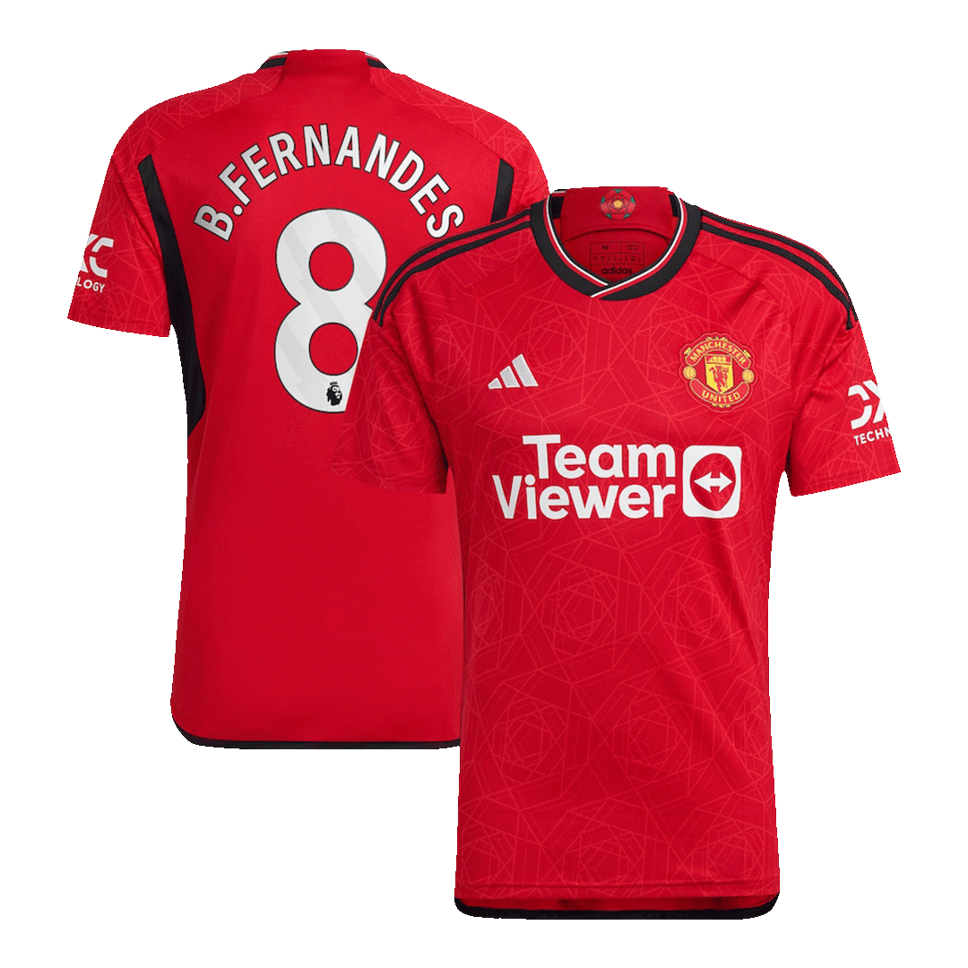 B.FERNANDES #8 Manchester United Home Soccer Jersey 2023/24 - gogoalshop