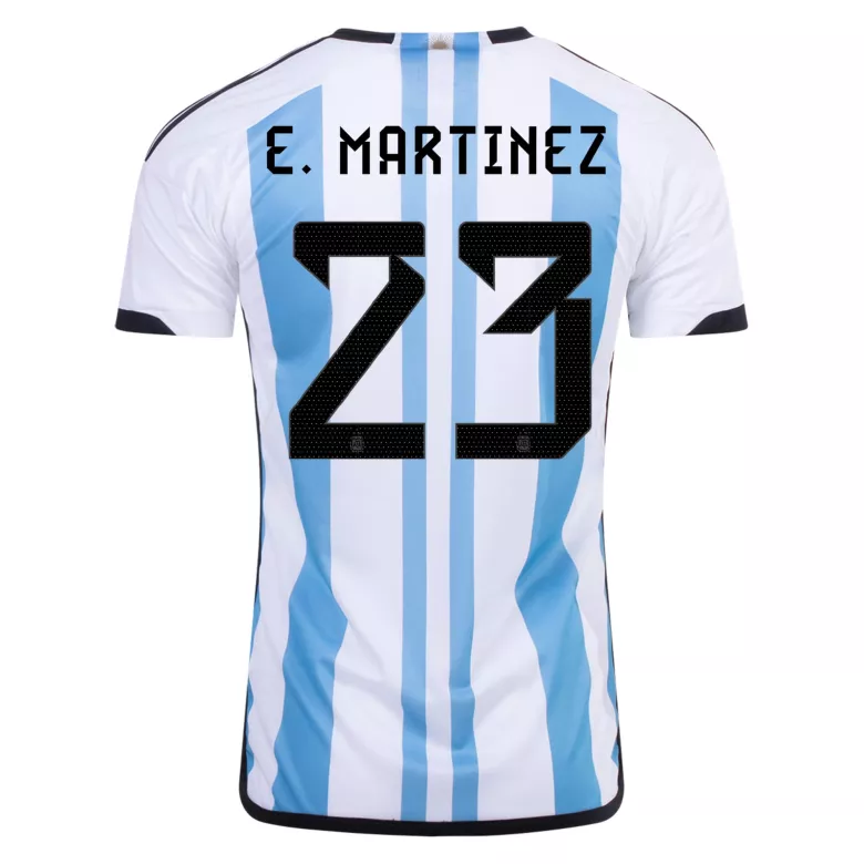 E. MARTINEZ #23 Argentina Three Stars Home Jersey 2022 - gogoalshop