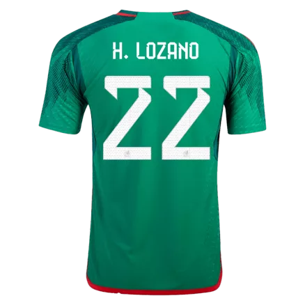 H.LOZANO #22 Mexico Home Authentic Jersey 2022 - gogoalshop