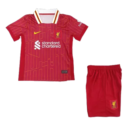 Liverpool Home Kids Soccer Jerseys Kit 2024/25 - gogoalshop