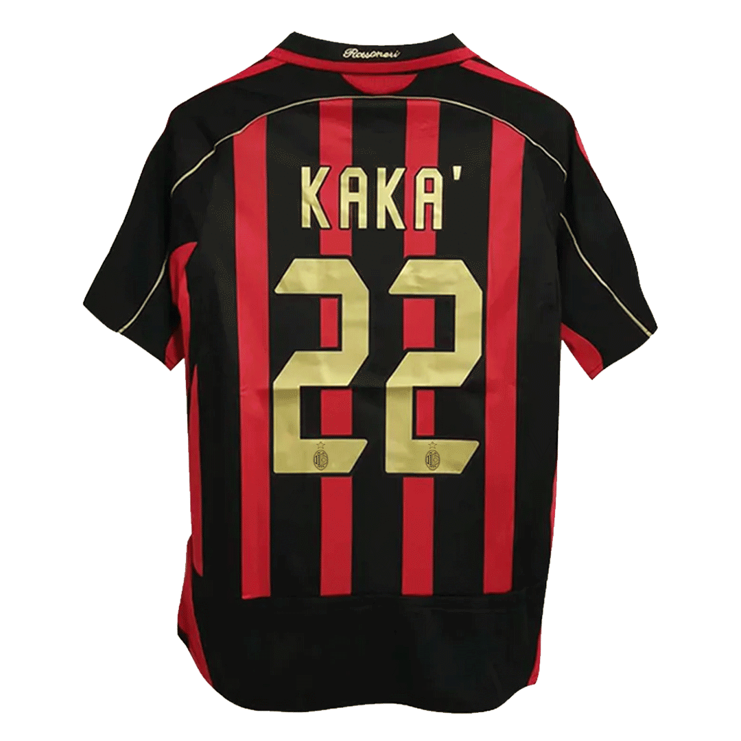 Retro Soccer Jersey KAKA' #22 AC Milan Home 2006/07 - gogoalshop