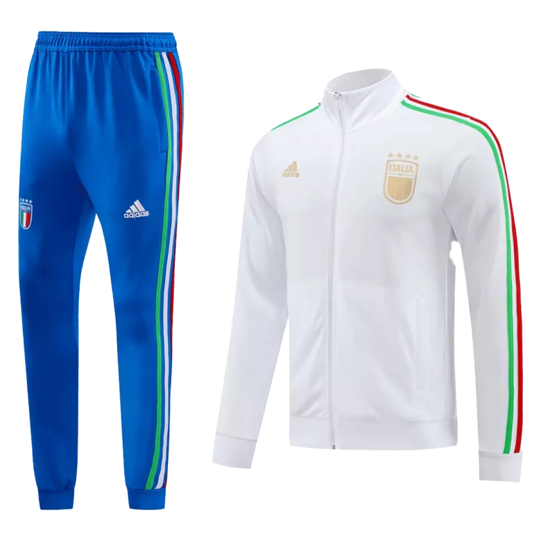 Italy Jacket Tracksuit 2024/25 White - gogoalshop