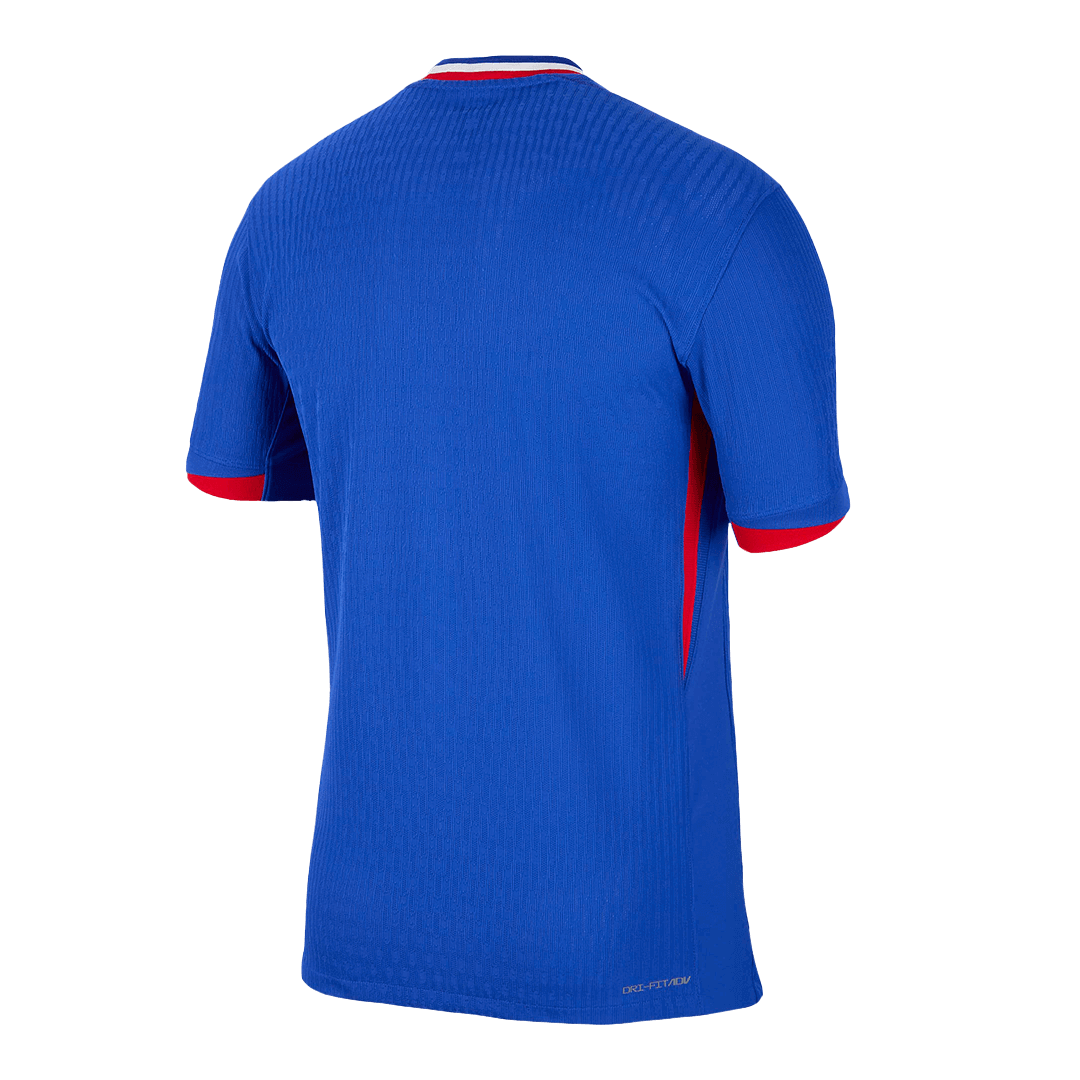 France Home Authentic Soccer Jersey EURO - gogoalshop