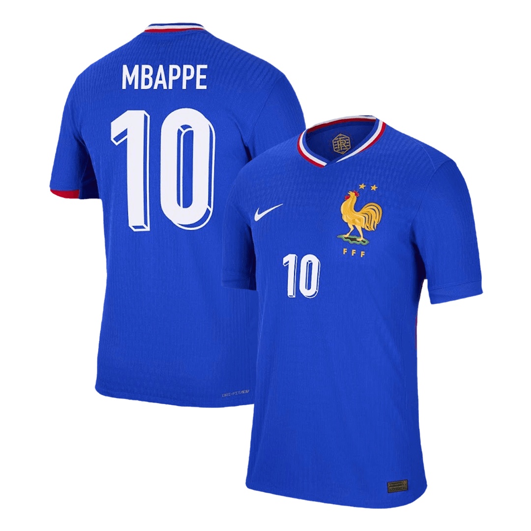 MBAPPE #10 France Home Authentic Soccer Jersey EURO - gogoalshop