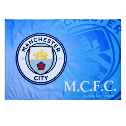 Manchester City Team Flag Blue - gogoalshop