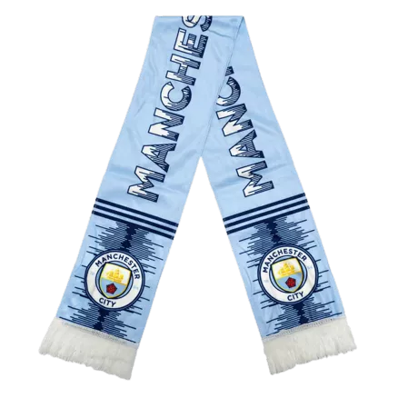 Manchester City Soccer Scarf Blue - gogoalshop