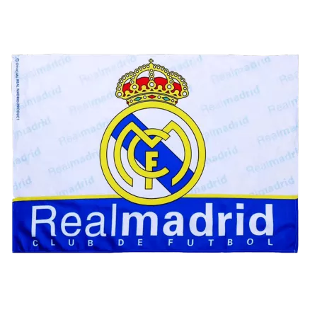 Real Madrid Team Flag White - gogoalshop