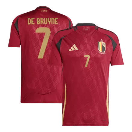DE BRUYNE #7 Belgium Home Soccer Jersey EURO 2024 - gogoalshop