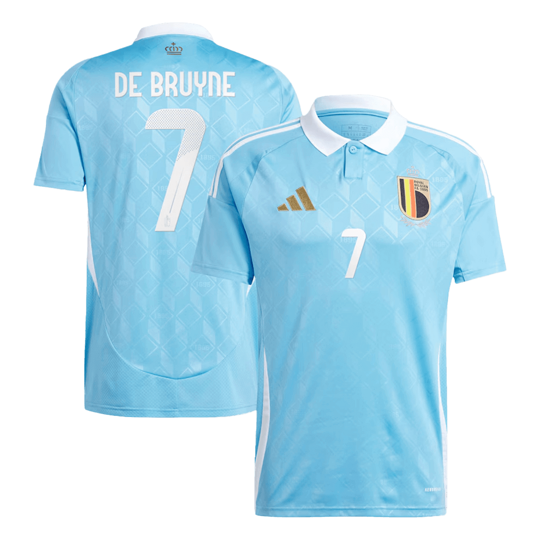 DE BRUYNE #7 Belgium Away Soccer Jersey EURO - gogoalshop