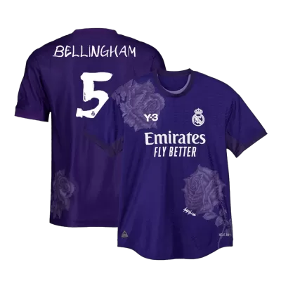 BELLINGHAM #5 Real Madrid Y-3 Fourth Away Authentic Soccer