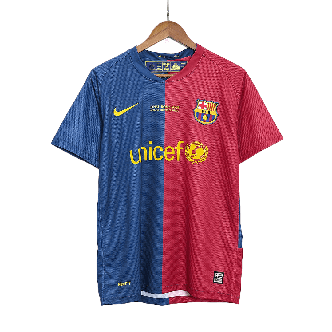 Retro Soccer Jersey Barcelona Home 2008/09 - UCL Final - gogoalshop