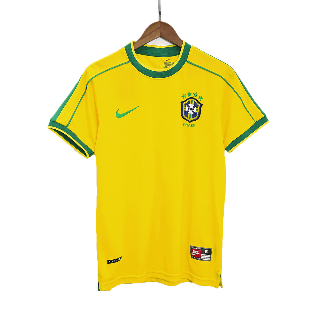 Retro Soccer Jersey Brazil Home 1998 - gogoalshop