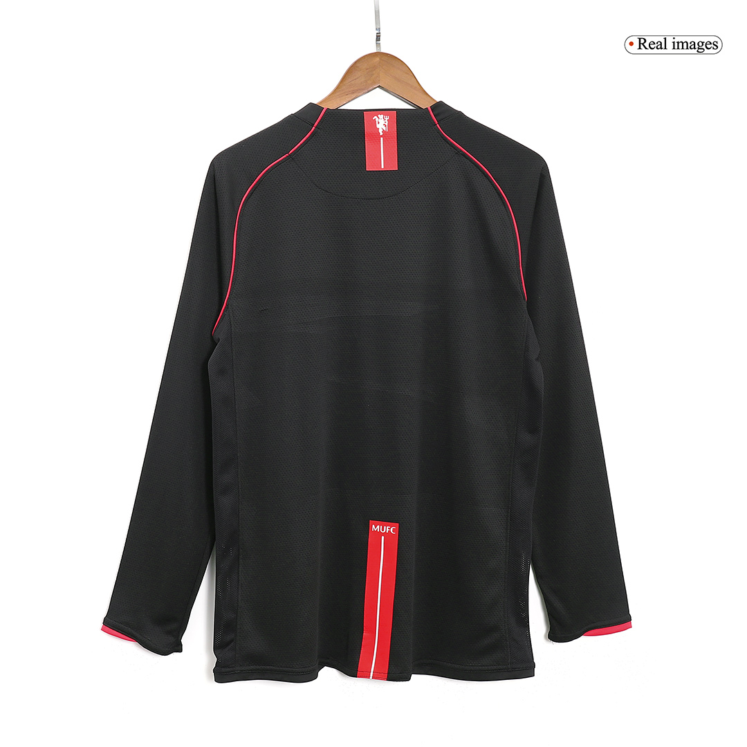 Retro Soccer Jersey Manchester United Away Long Sleeve 2007/08 - gogoalshop