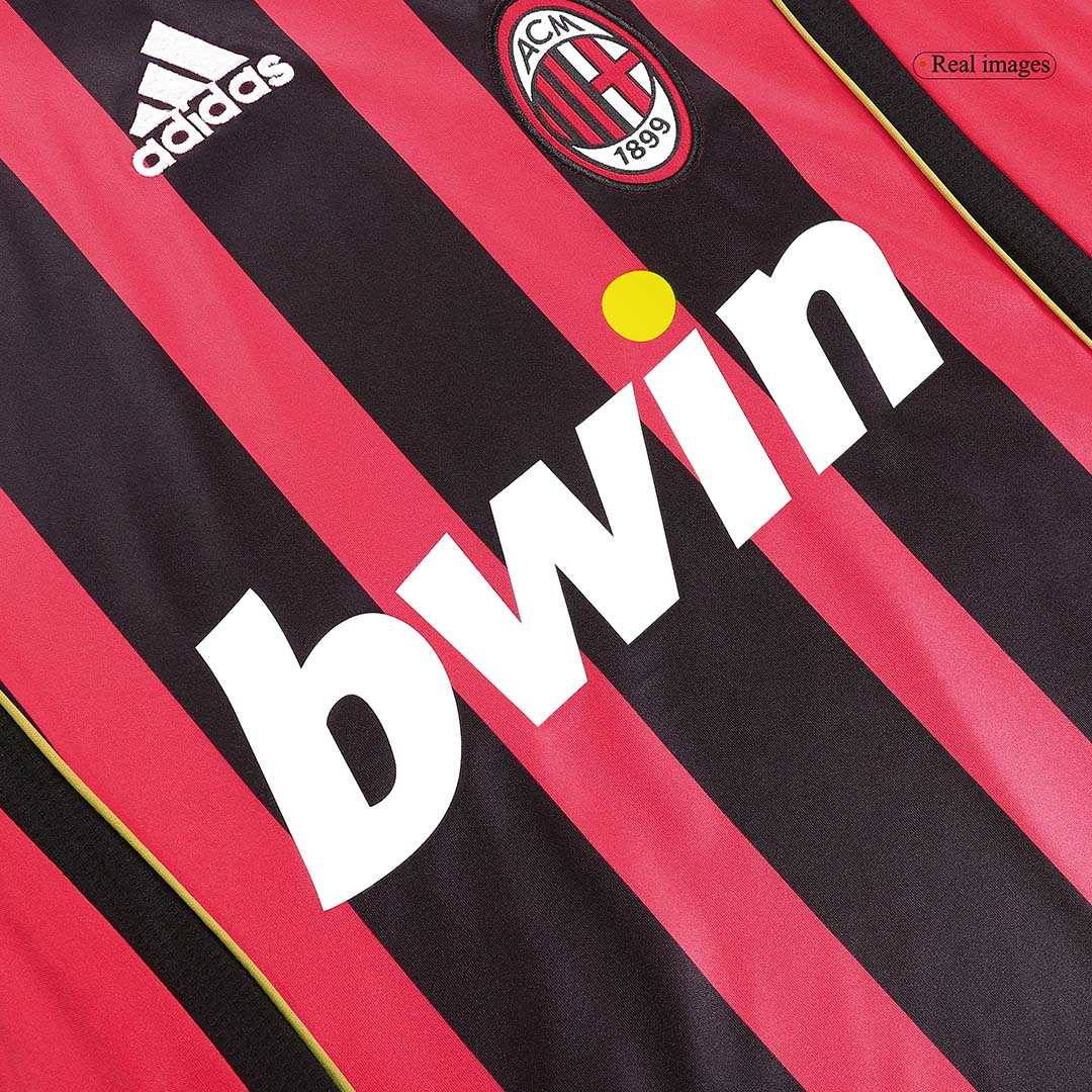 Retro Soccer Jersey KAKA' #22 AC Milan Home Long Sleeve 2006/07 - gogoalshop