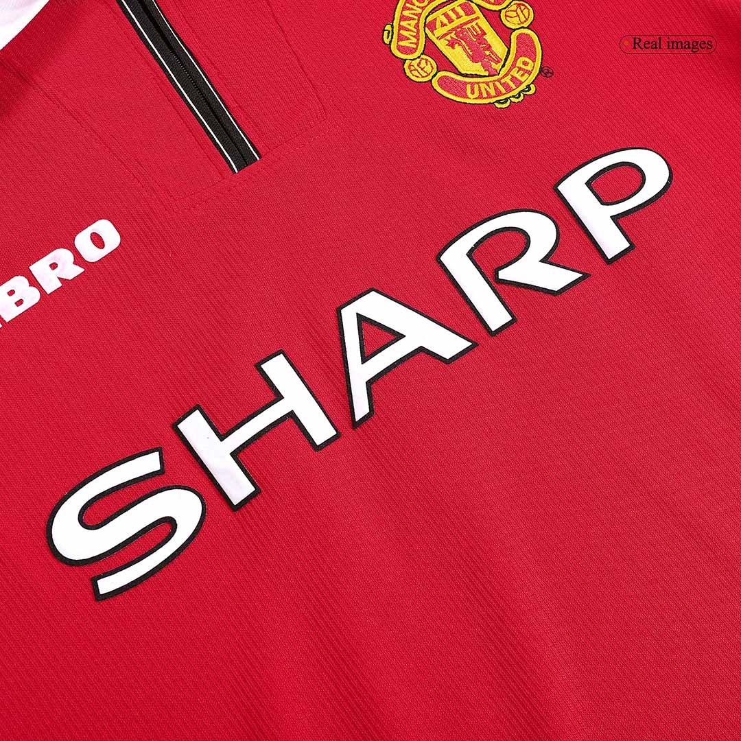 Retro Jersey Manchester United Home Long Sleeve 1998/99 - gogoalshop