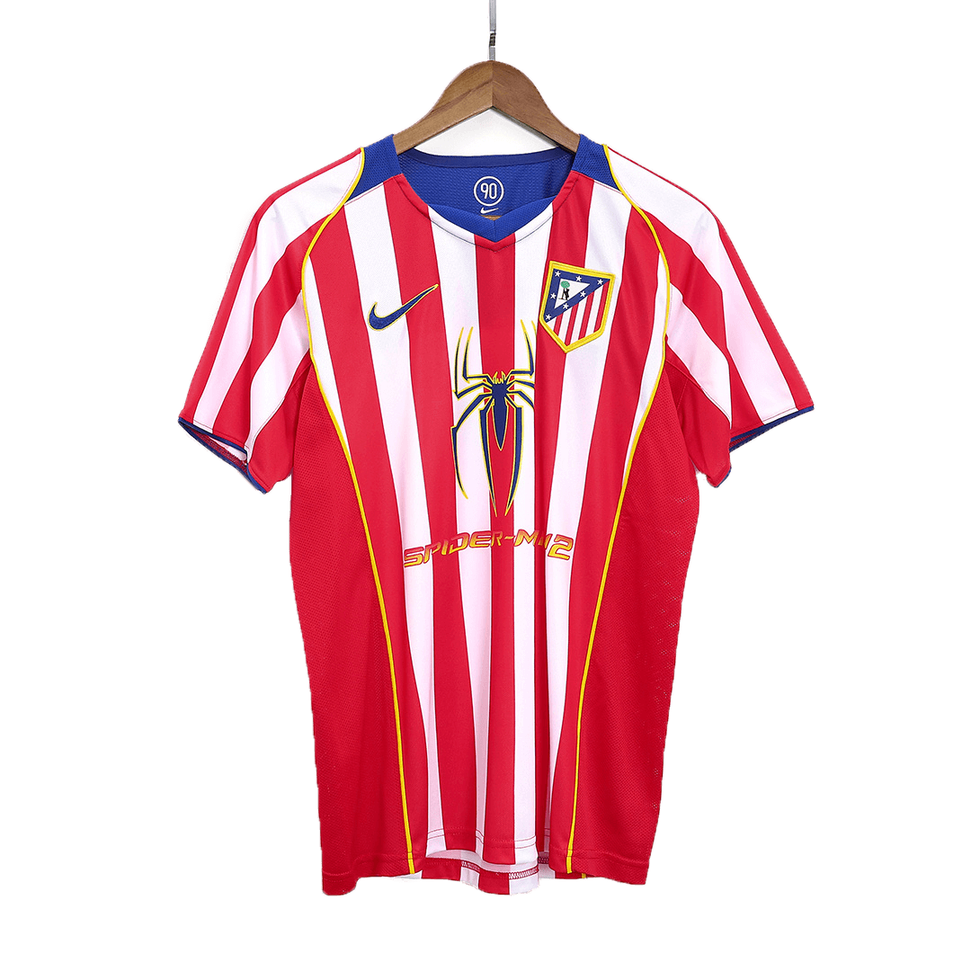 Vintage Soccer Jersey Atletico Madrid Home 2004 05 Gogoalshop
