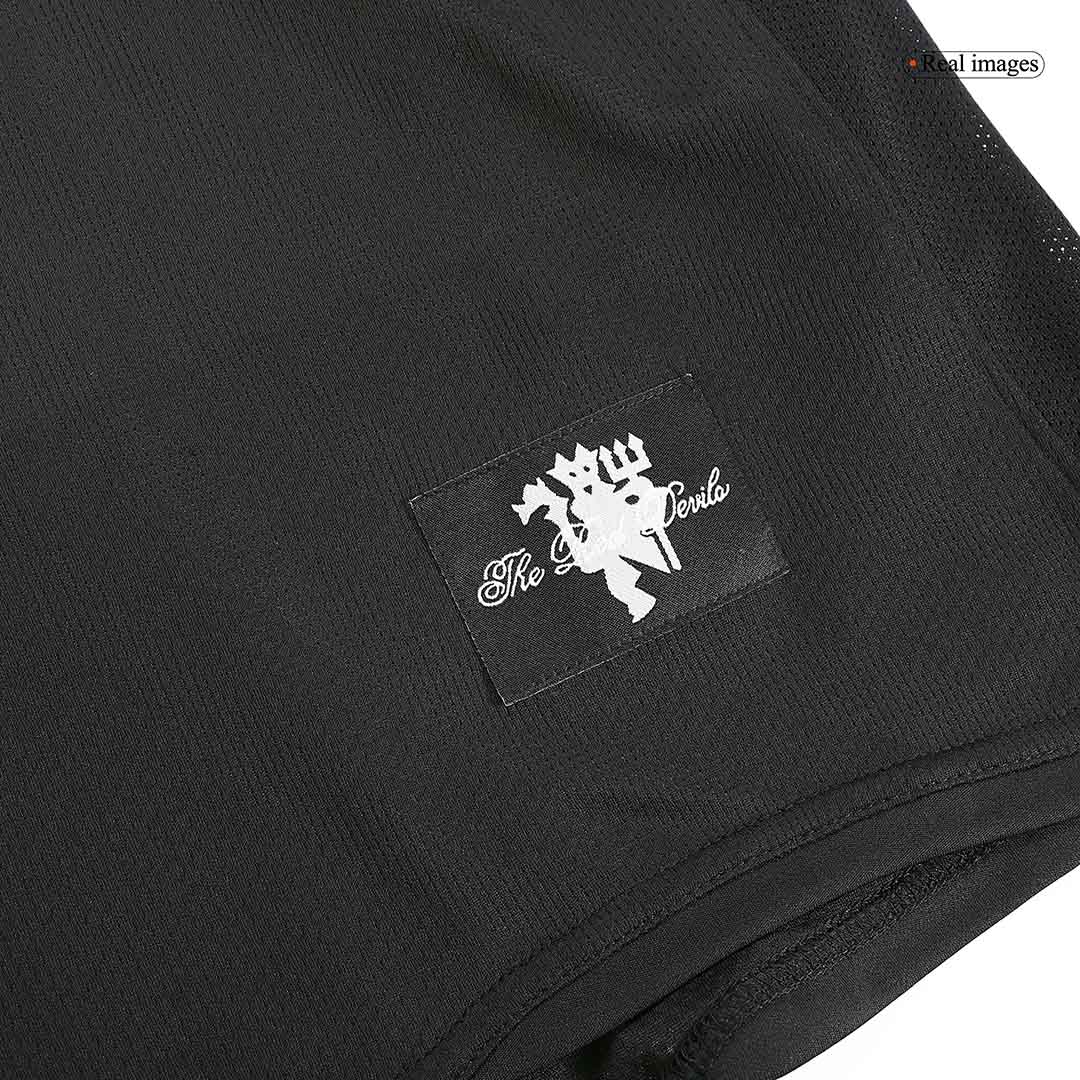 Retro Soccer Jersey Manchester United Away Long Sleeve 2007/08 - gogoalshop