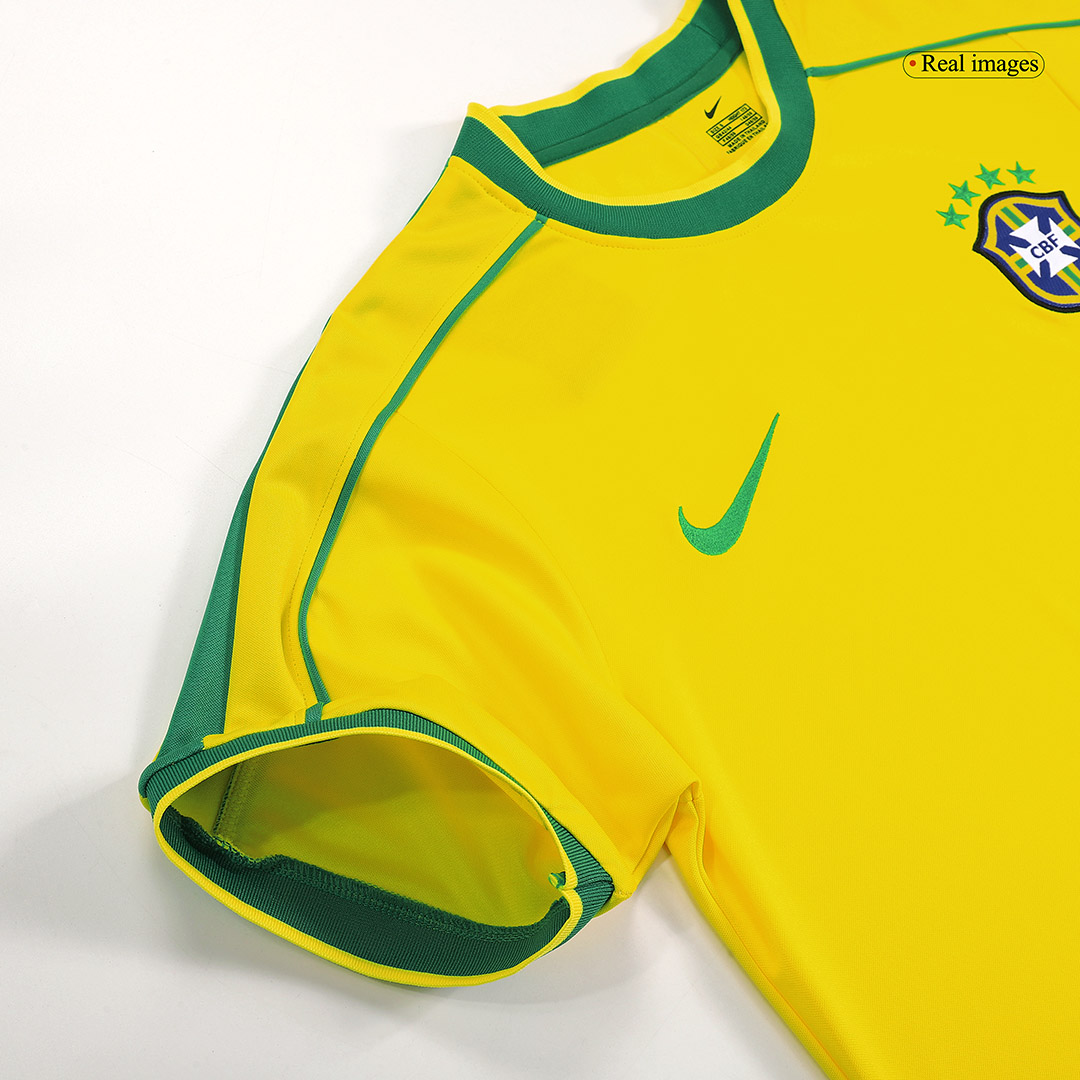 Retro Soccer Jersey Brazil Home 1998 - gogoalshop