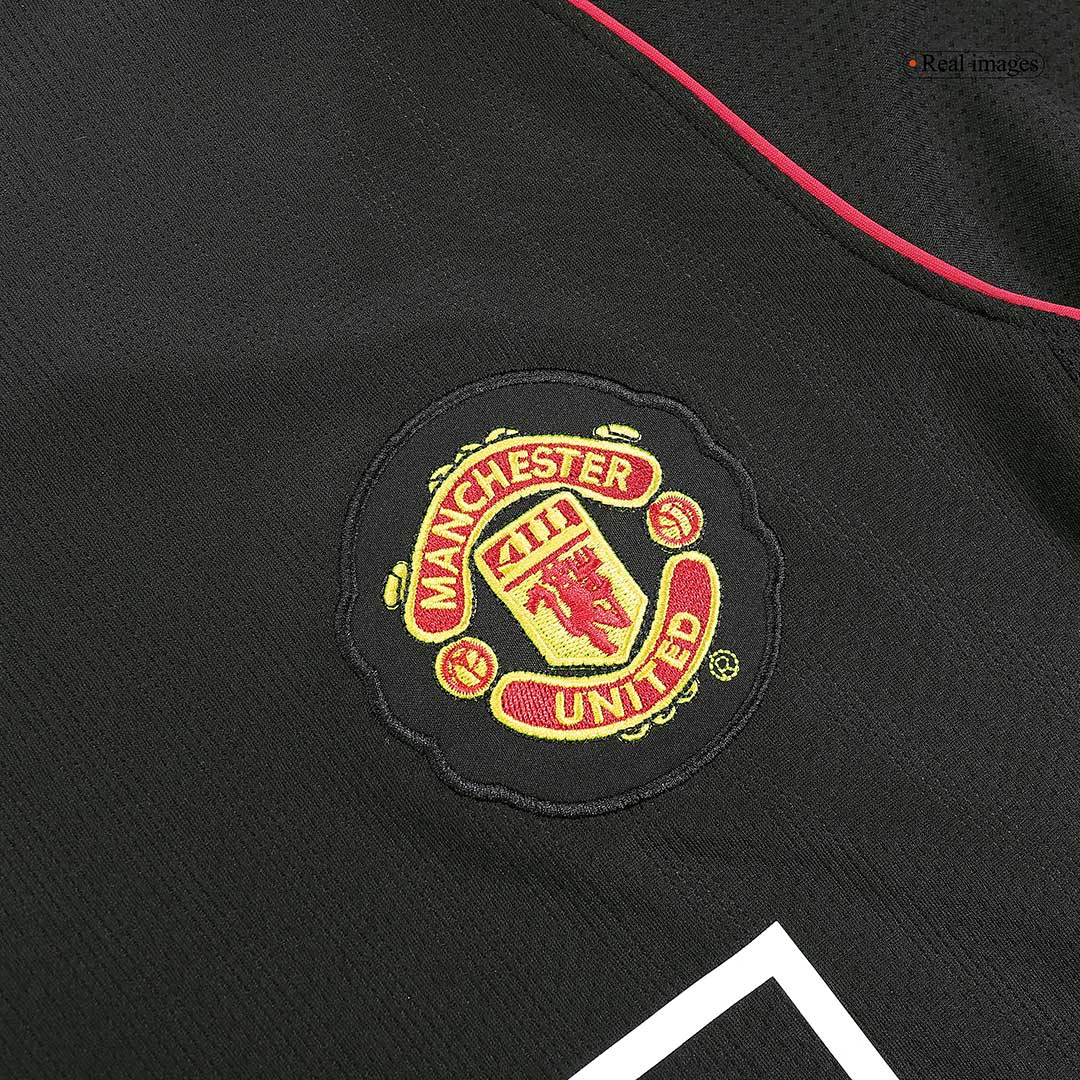 Retro Soccer Jersey Manchester United Away Long Sleeve 2007/08 - gogoalshop