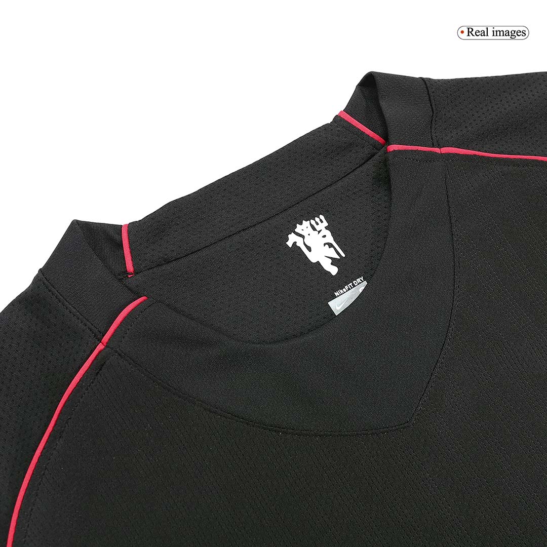 Retro Soccer Jersey Manchester United Away Long Sleeve 2007/08 - gogoalshop